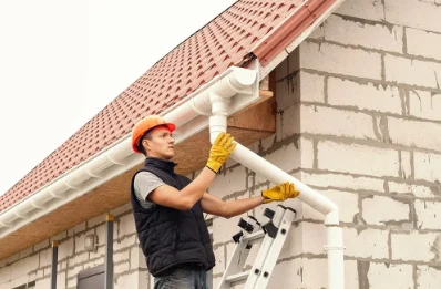 Pose et remplacement de gouttières à Préchac